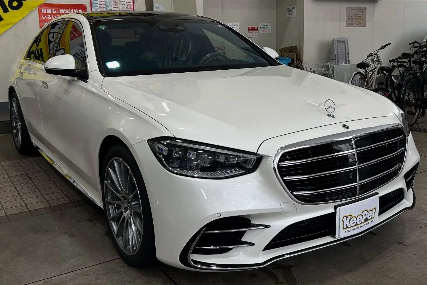 今回施工させて頂いたお車はメルセデスベンツsクラスです！✨