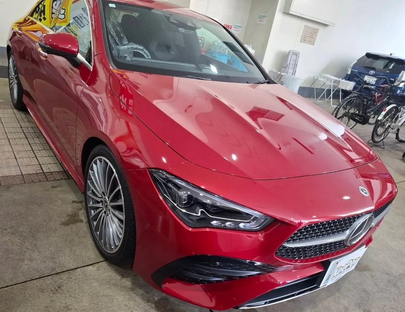 今回施工させて頂いたお車メルセデスベンツCLAはです！✨